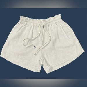 Polly Tan Linen Shorts